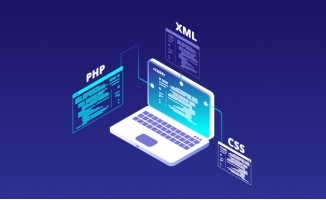 編碼與創造 筆記本電腦在軟件開發中的矢量藝術呈現
